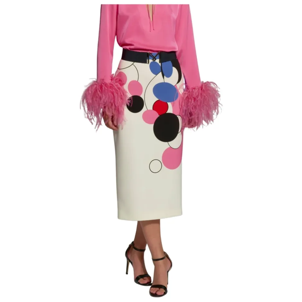 Falda Bulmes Rojo y Rosa - Talla 42