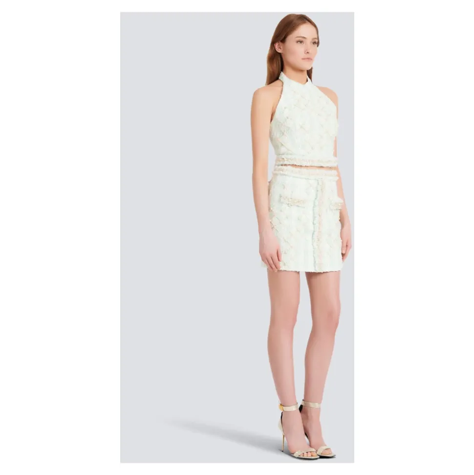 Falda Corta de Tweed