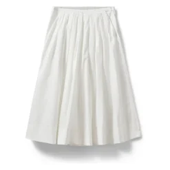 Falda de Algodón Blanco