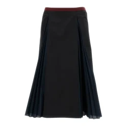 Falda midi acampanada