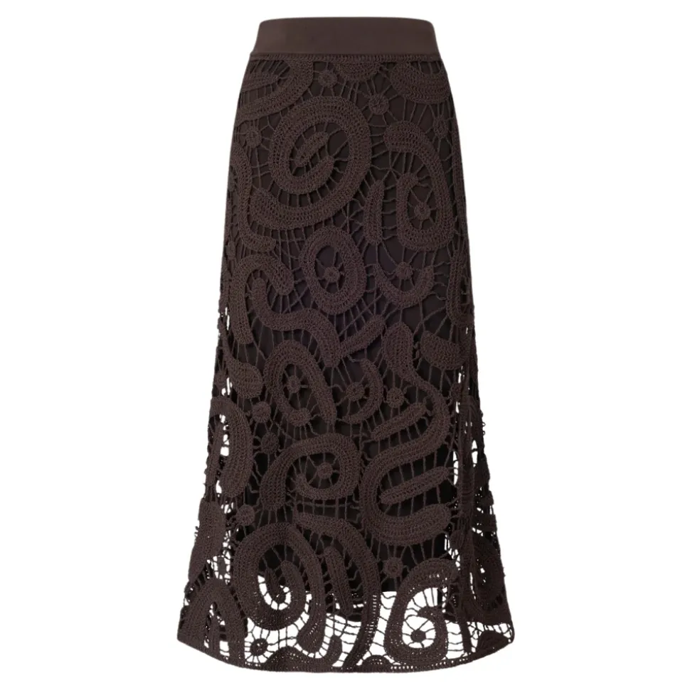Falda Midi de Crochet Maestrale PINKO