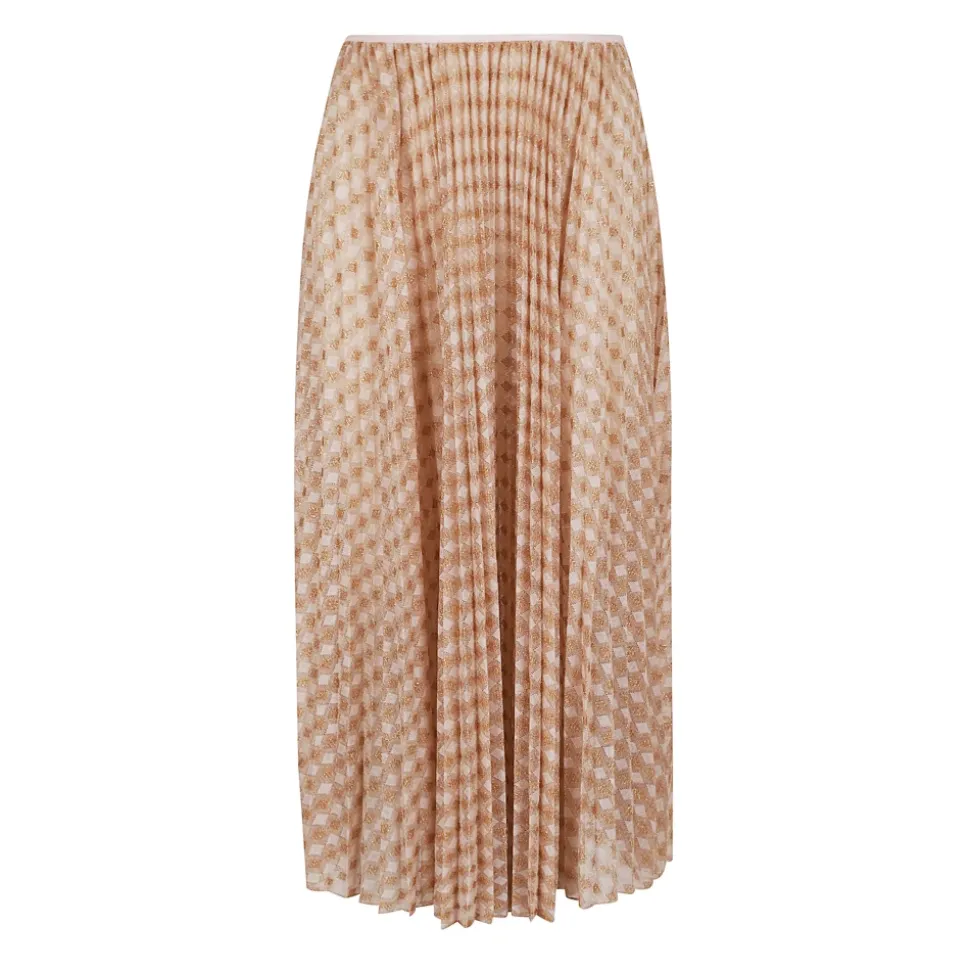 Falda Midi Plisada de Jersey Diamond
