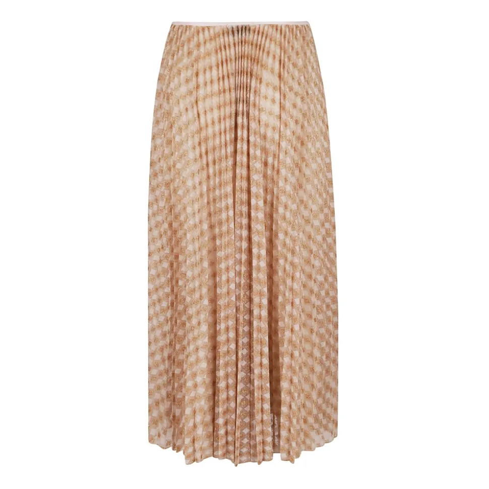Falda Midi Plisada de Jersey Diamond
