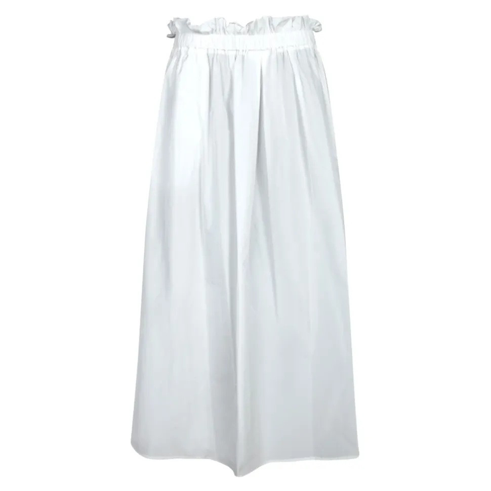 Falda midi técnica y fluida