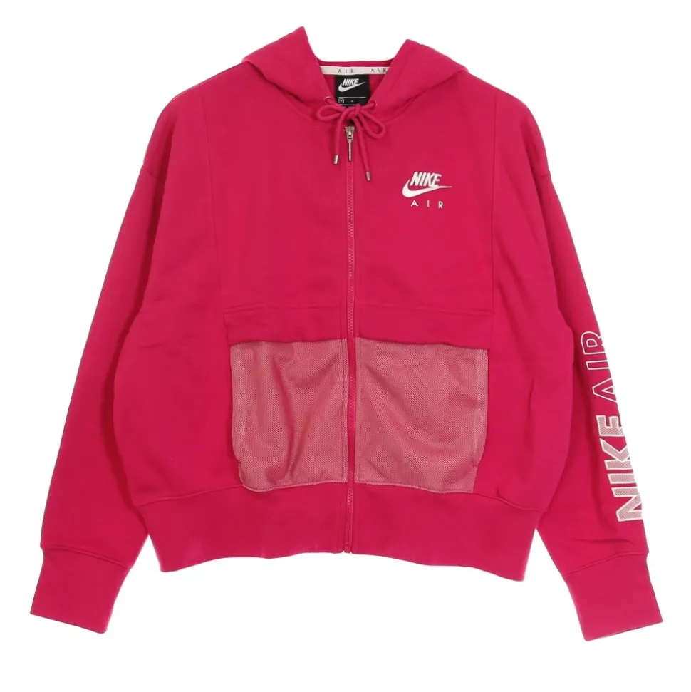 Fireberry/Blanco Sudadera con Capucha Cremallera Deportiva Air Top