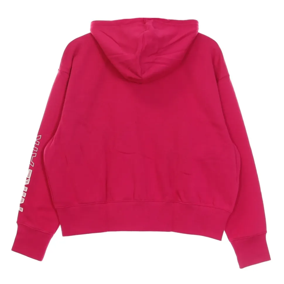 Fireberry/Blanco Sudadera con Capucha Cremallera Deportiva Air Top