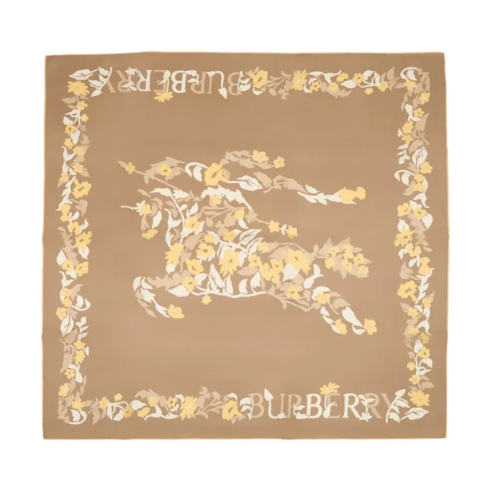 Floral EKD Silk Scarf