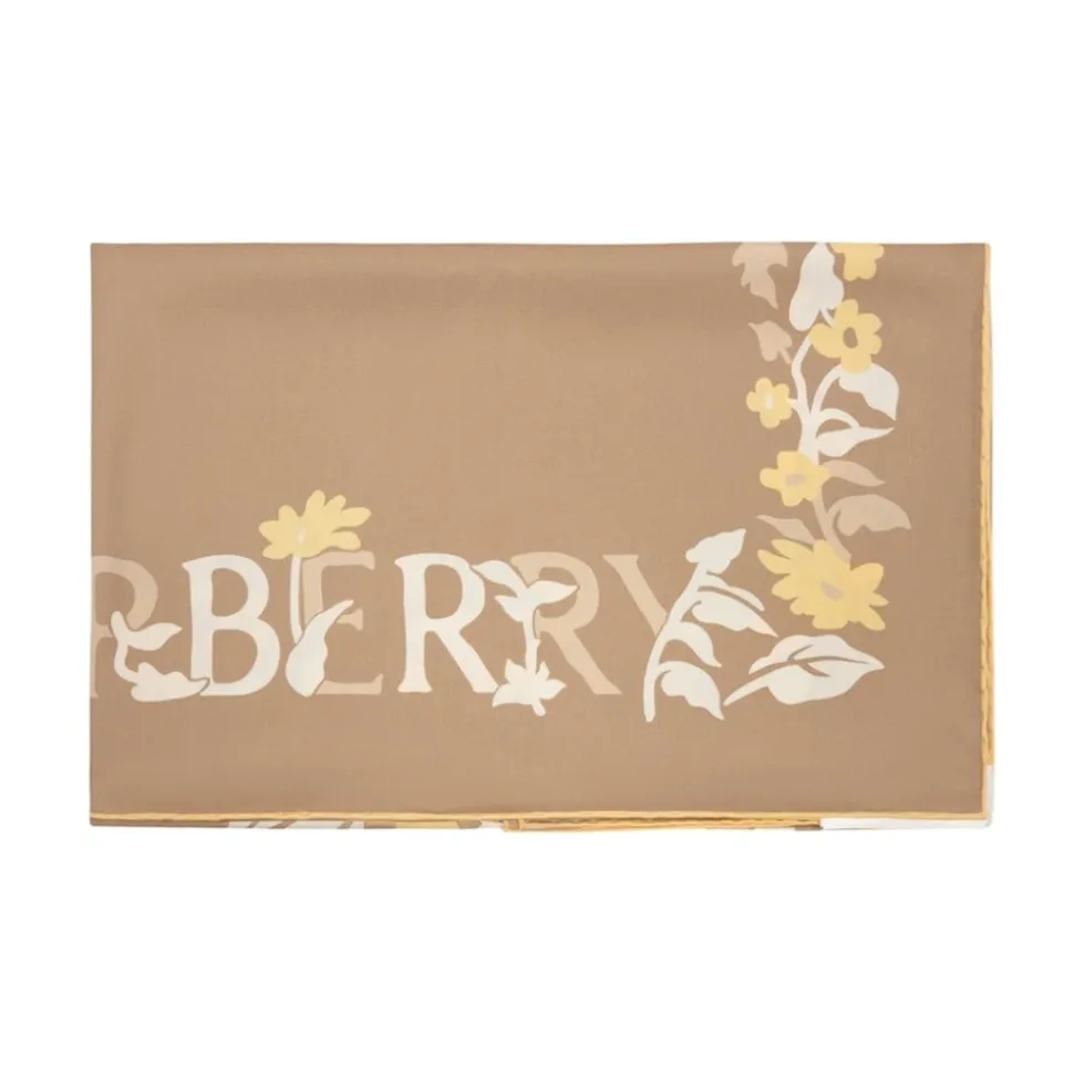 Floral EKD Silk Scarf