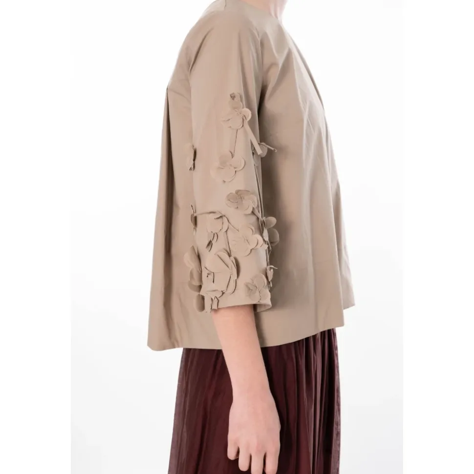 Flower Applique Oversize Tee