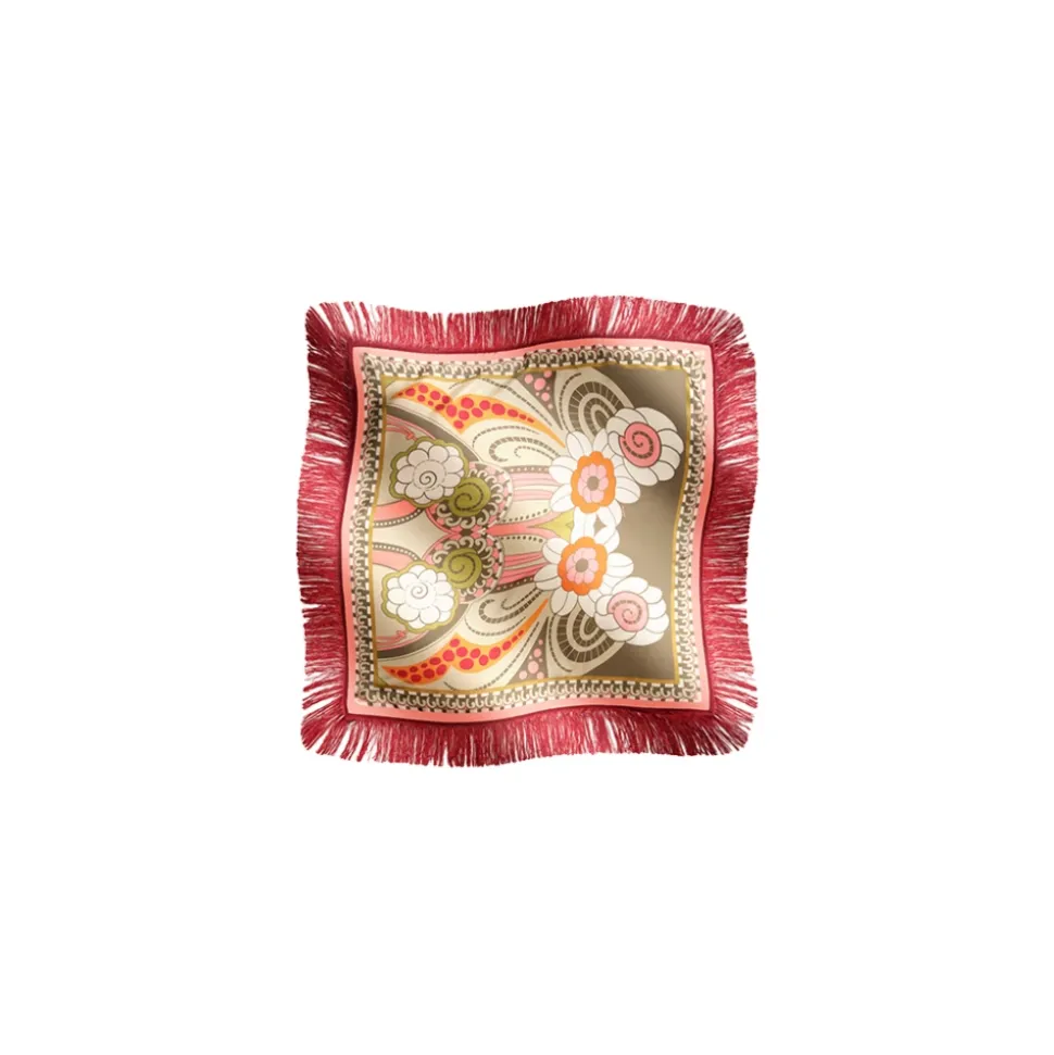 Foulard Reversible con Flecos 90