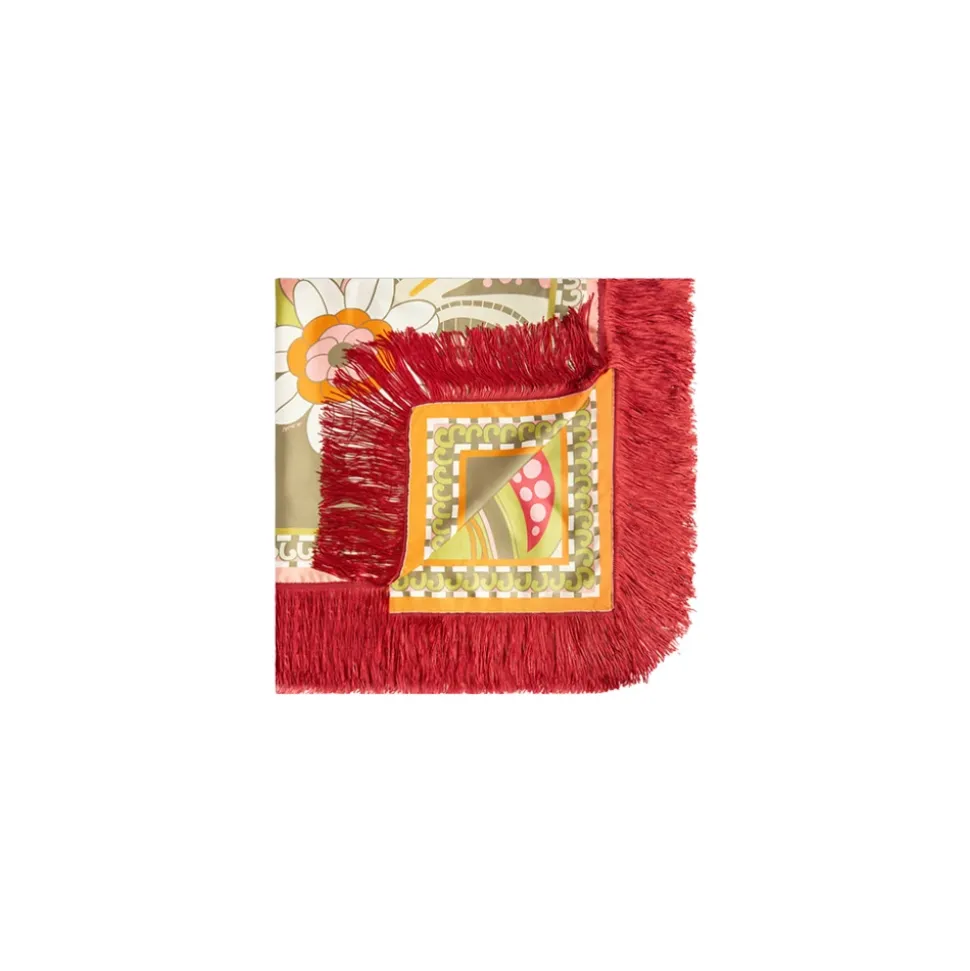 Foulard Reversible con Flecos 90