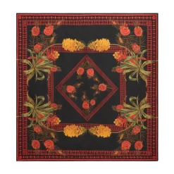 Fular de Twill de Viscosa con Estampado de Logotipo