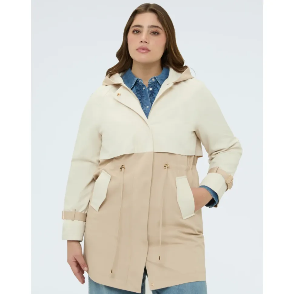 Gabardina con Capucha Bicolor