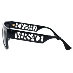 Gafas de Sol Rectangulares Montura Gris Oscuro