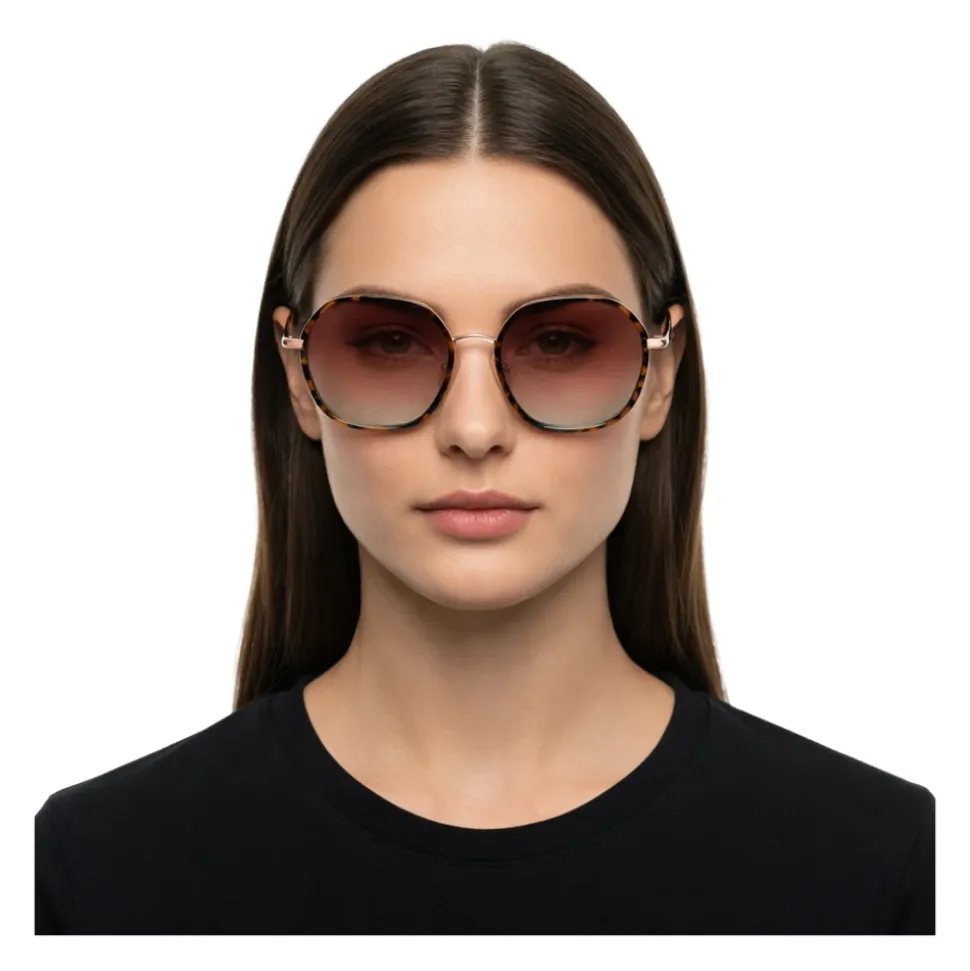 Geometric Rounded Sunglasses