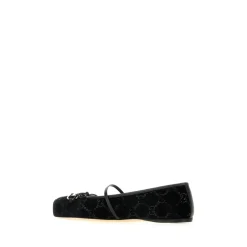 GG Crystal Horsebit Ballet Flat