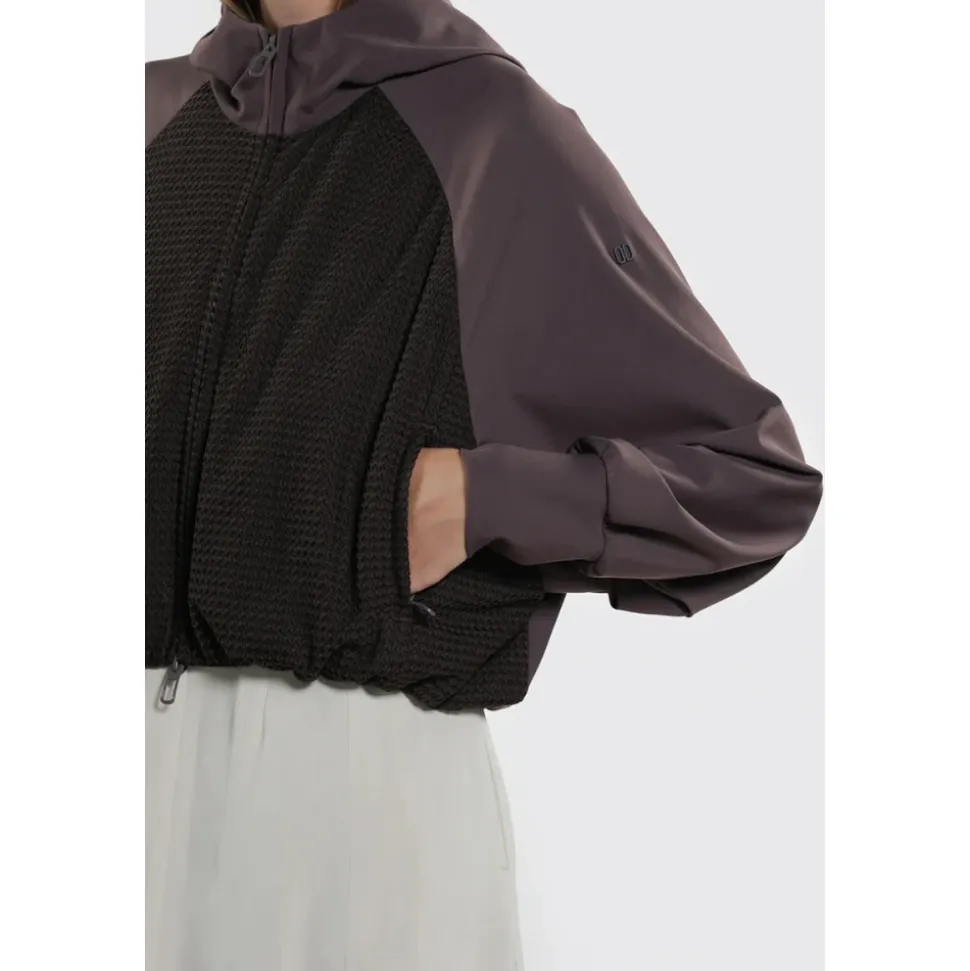 Giacca manica raglan con rete