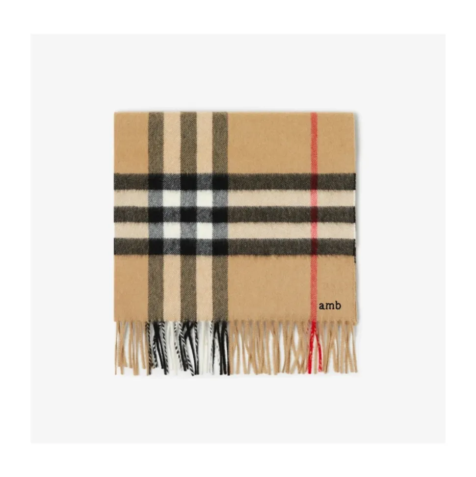 Giant Check Cashmere Scarf