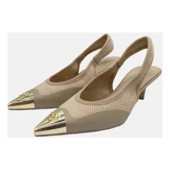 Gloria 03 Zapatos de Salón Destalonados de Punto Lúrex con Tacón
