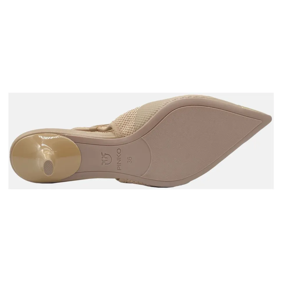 Gloria 03 Zapatos de Salón Destalonados de Punto Lúrex con Tacón