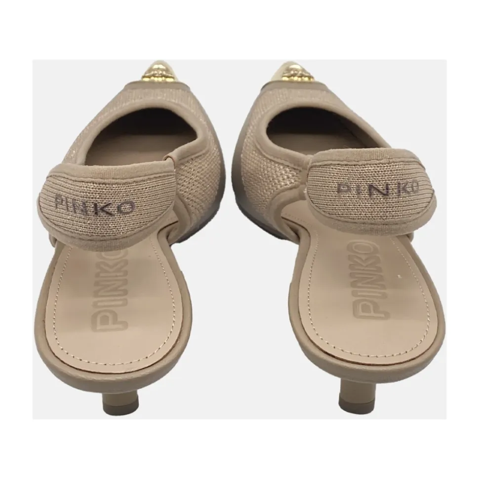 Gloria 03 Zapatos de Salón Destalonados de Punto Lúrex con Tacón