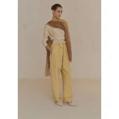 Glow, foulard bicolor nude y miel-