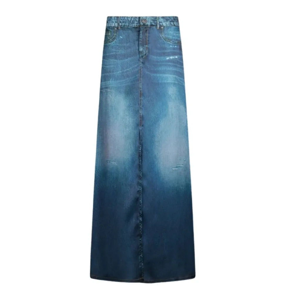 Gonna Lunga Digital Prints Skirt