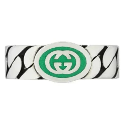 GUCCI INTERLOCKING G ANILLO PLATA -