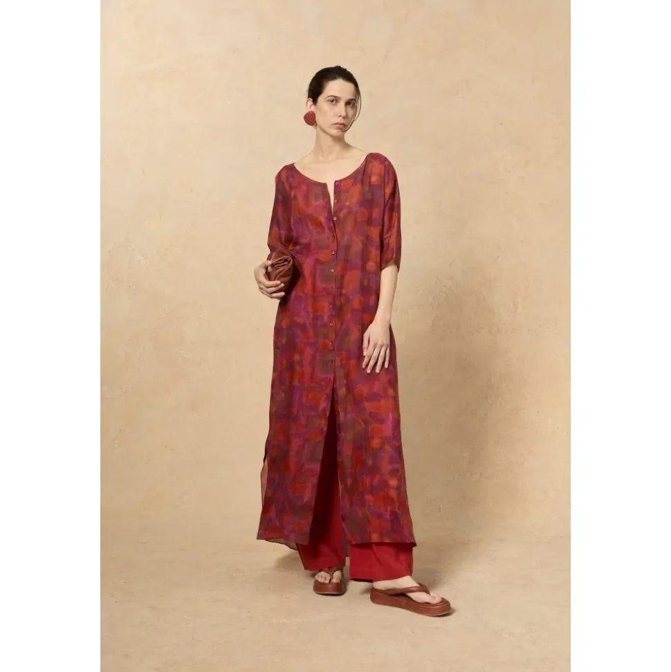 Janis, vestido en ramio indira print-