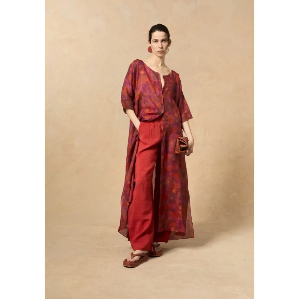 Janis, vestido en ramio indira print-