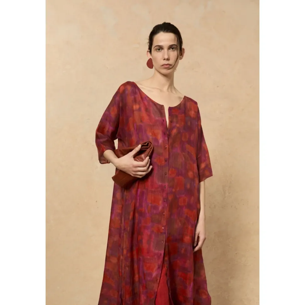 Janis, vestido en ramio indira print-