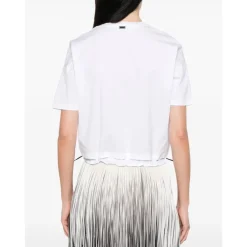 Jersey Blanco con Cuello de Cordón