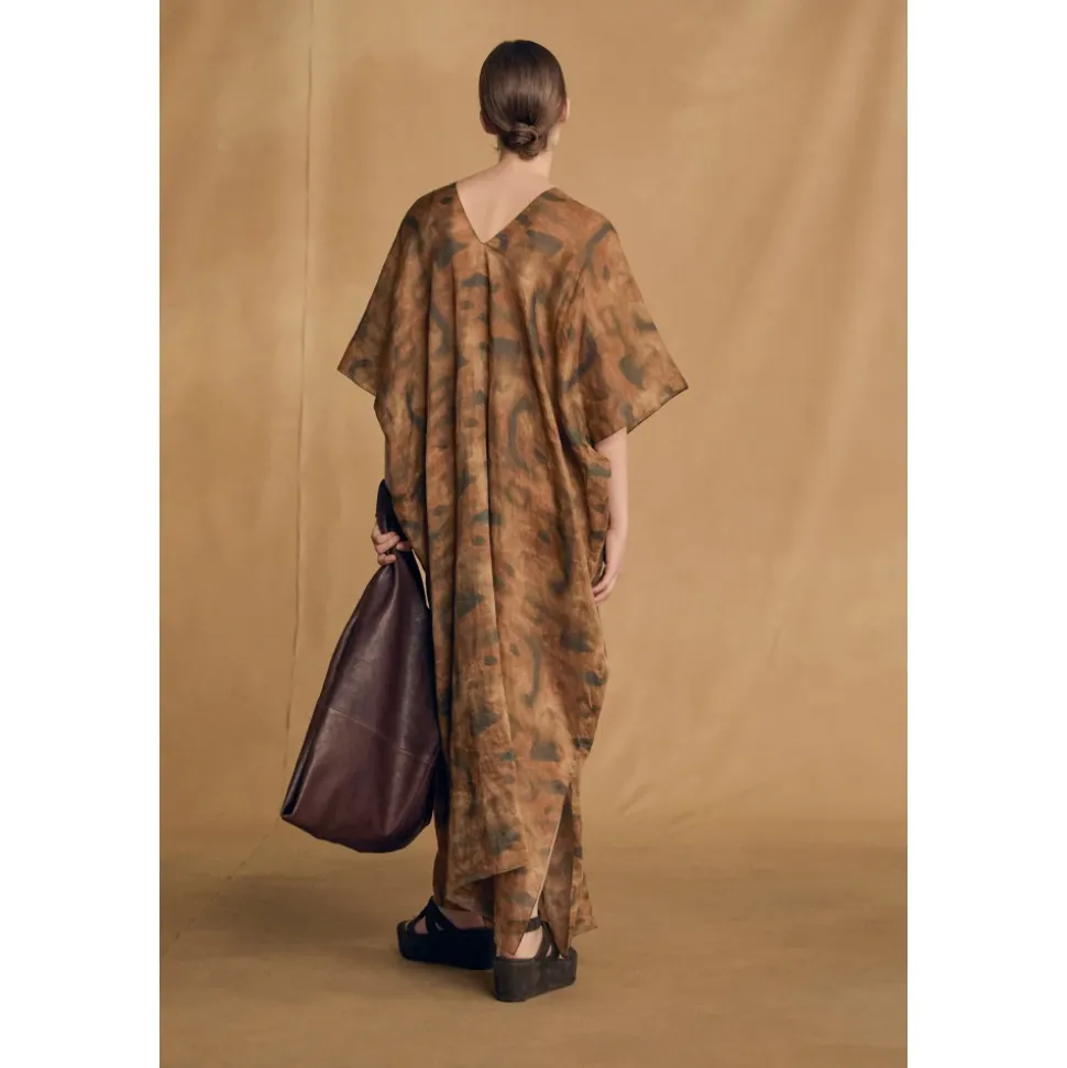 Kaftan, vestido de ramio taiyo print