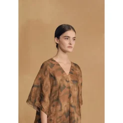 Kaftan, vestido de ramio taiyo print