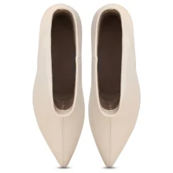 Kitten Heel Ankle Boots Dolly - White