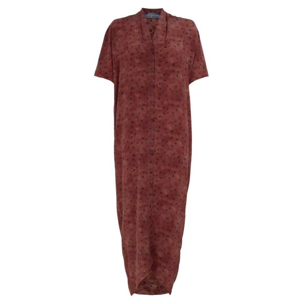 Lady bug, vestido de seda dots print-