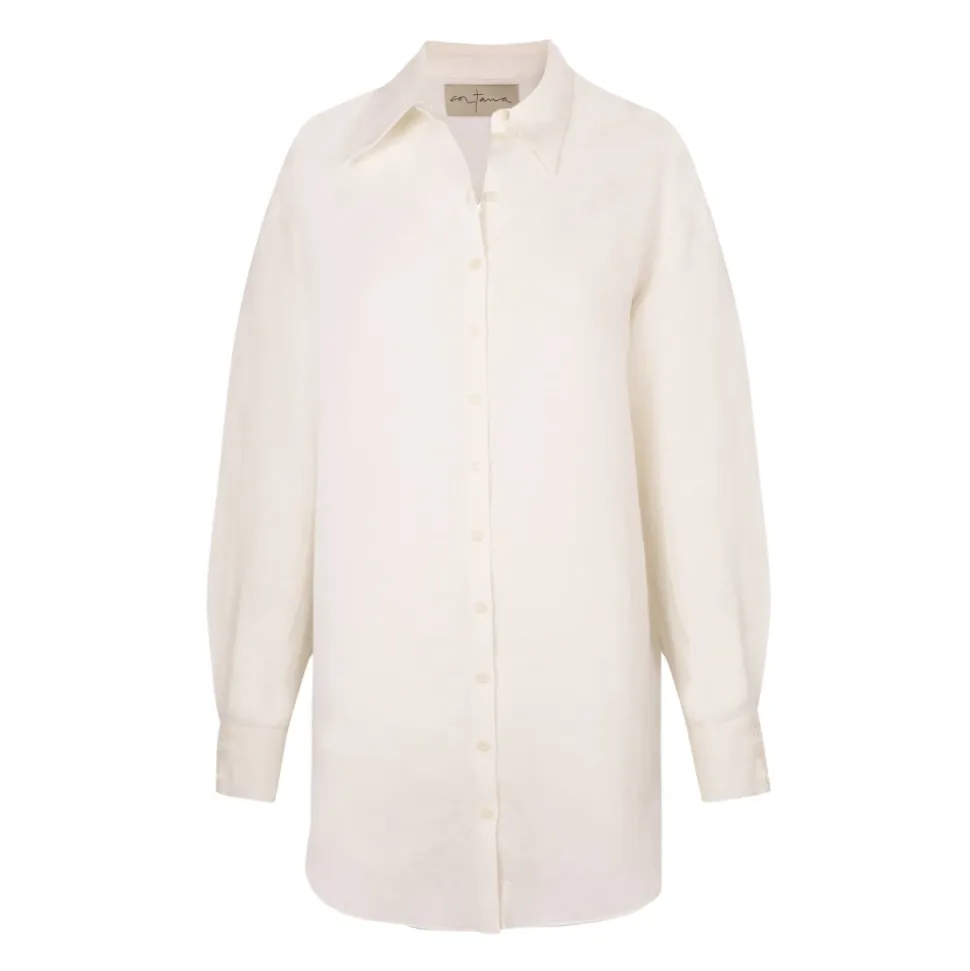 Marlo, camisa en lino crudo-