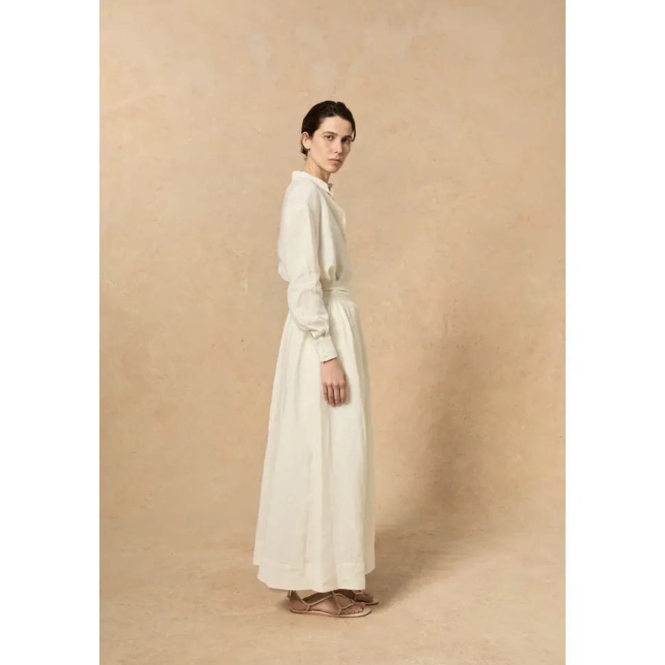 Marlo, camisa en lino crudo-