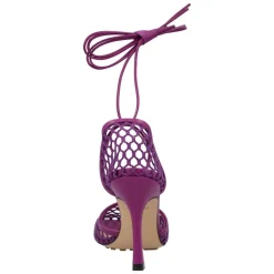 Mesh Lace-Up Stilettos