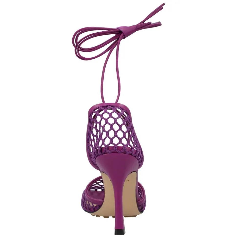 Mesh Lace-Up Stilettos