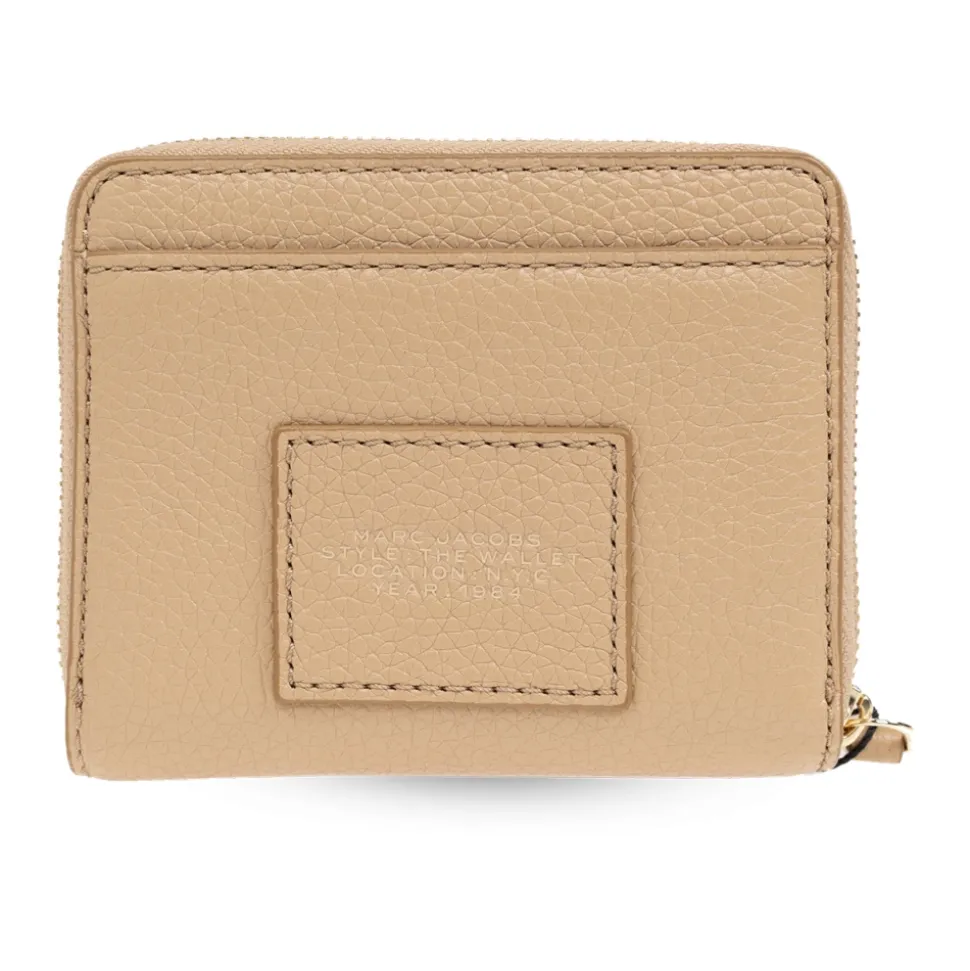 Mini cartera compacta de cuero