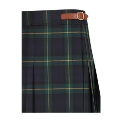 Minifalda Kilt Detalle Piel
