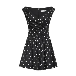Minivestido de algodón con lunares