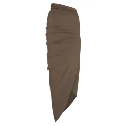 Mite, falda midi cacao-
