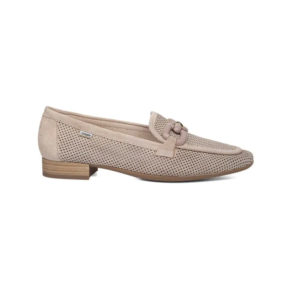 Mocasines de Ante Perforados con Hebilla