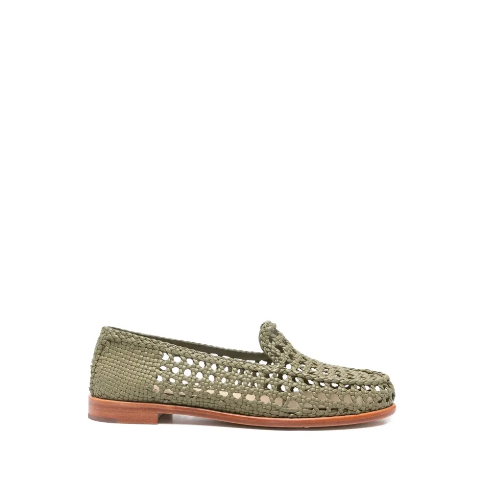 Mocasines de Cuero Tejido