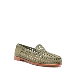 Mocasines de Cuero Tejido