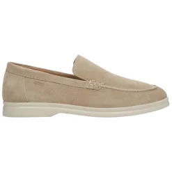 Mocasines de Terciopelo Natural Beige Arena para Mujer ER00113365