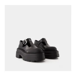 Mocasines Mary Jane Plataforma Negros