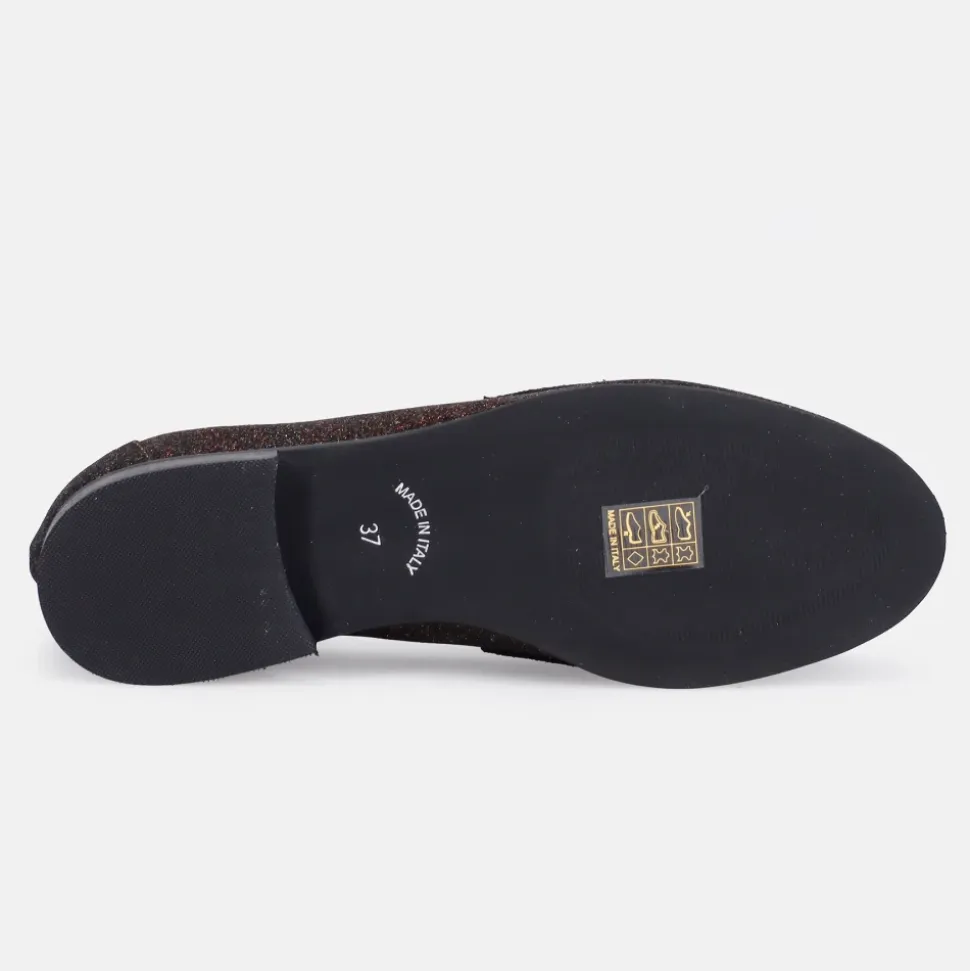Mocasín de ante marrón oscuro